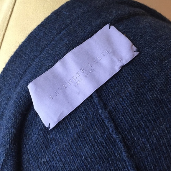 Vera Wang Lavender Slate Blue Ribbed Cardigan S/P - Picture 7 of 8